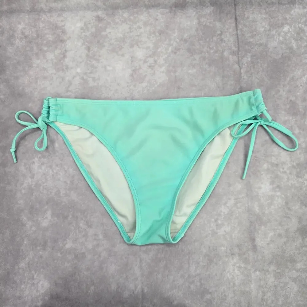 H2oh!‎ Green Cheeky Tie Bikini Bottom Swimwear Medium M